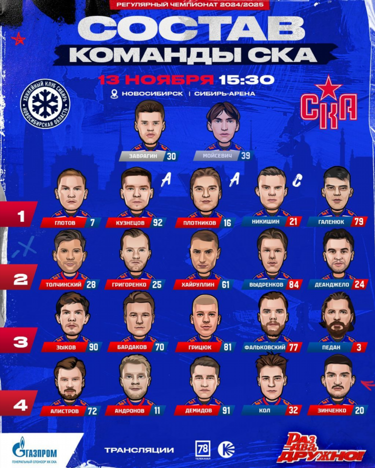 Матч кхл сибирь сегодня