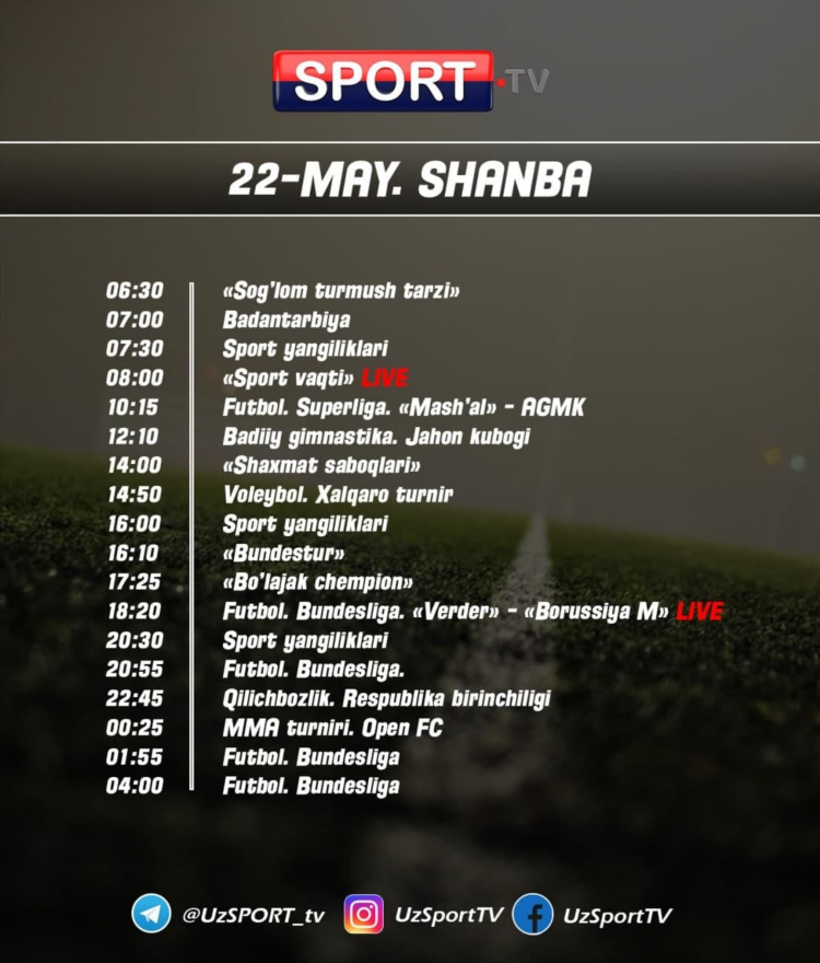 Sport tv uz live